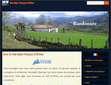 Tablet Screenshot of clubalpinorthez.fr